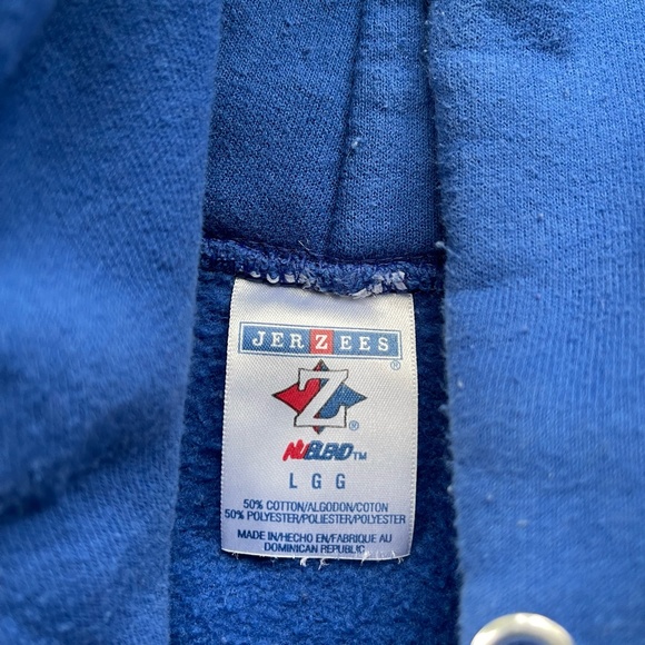 CHAUNCEY's Surf Shop Ocean City, MD Pink Blue Hoodie Sweatshirt Mens Size Large - Picture 4 of 6